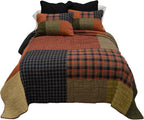 Donna Sharp Cotton Twin Quilt, Woodland Square, 69" x 90"