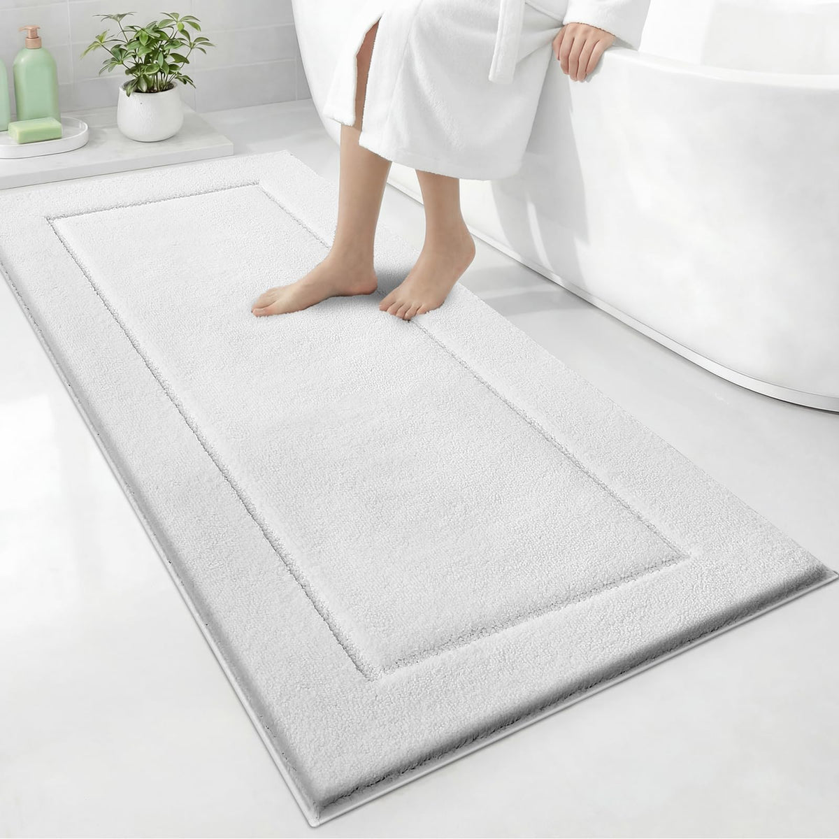 Extra Soft Bathroom Rug 30" x 60", Bath Mat, Shower Runner Rug