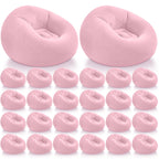 Realspring Inflatable Bean Bag Chairs,Coffee,4 Pcs