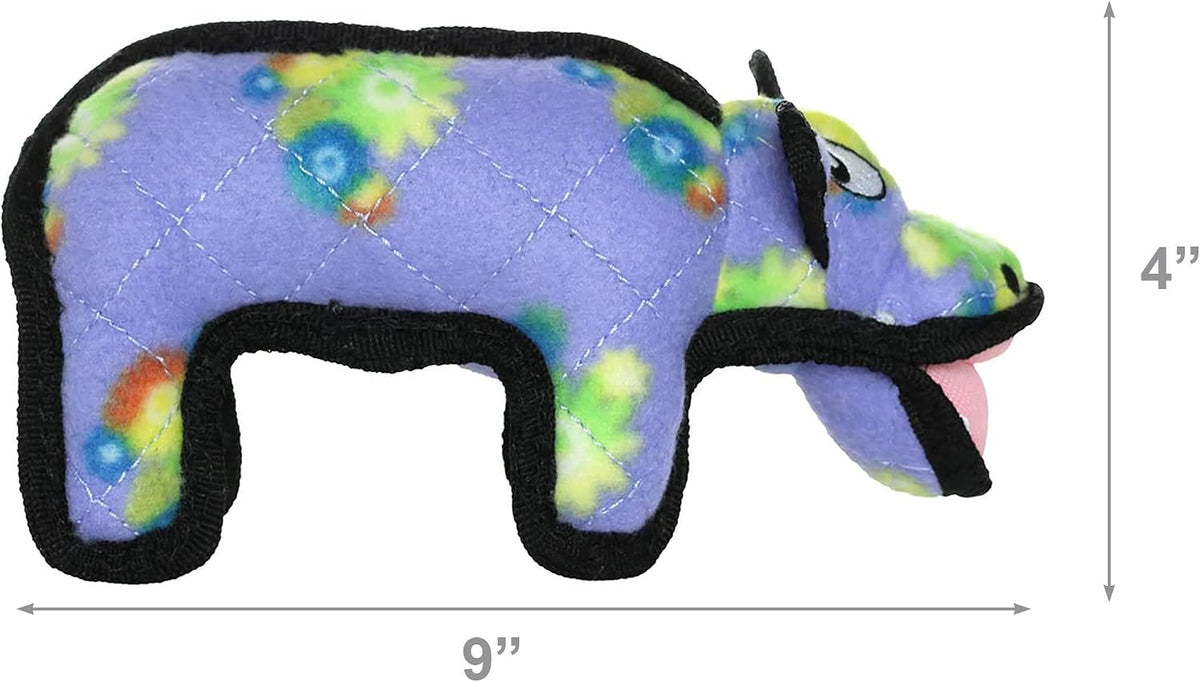 TUFFY® 4 Pack Tiger Hippo Giraffe Penguin Plush Dog Toys