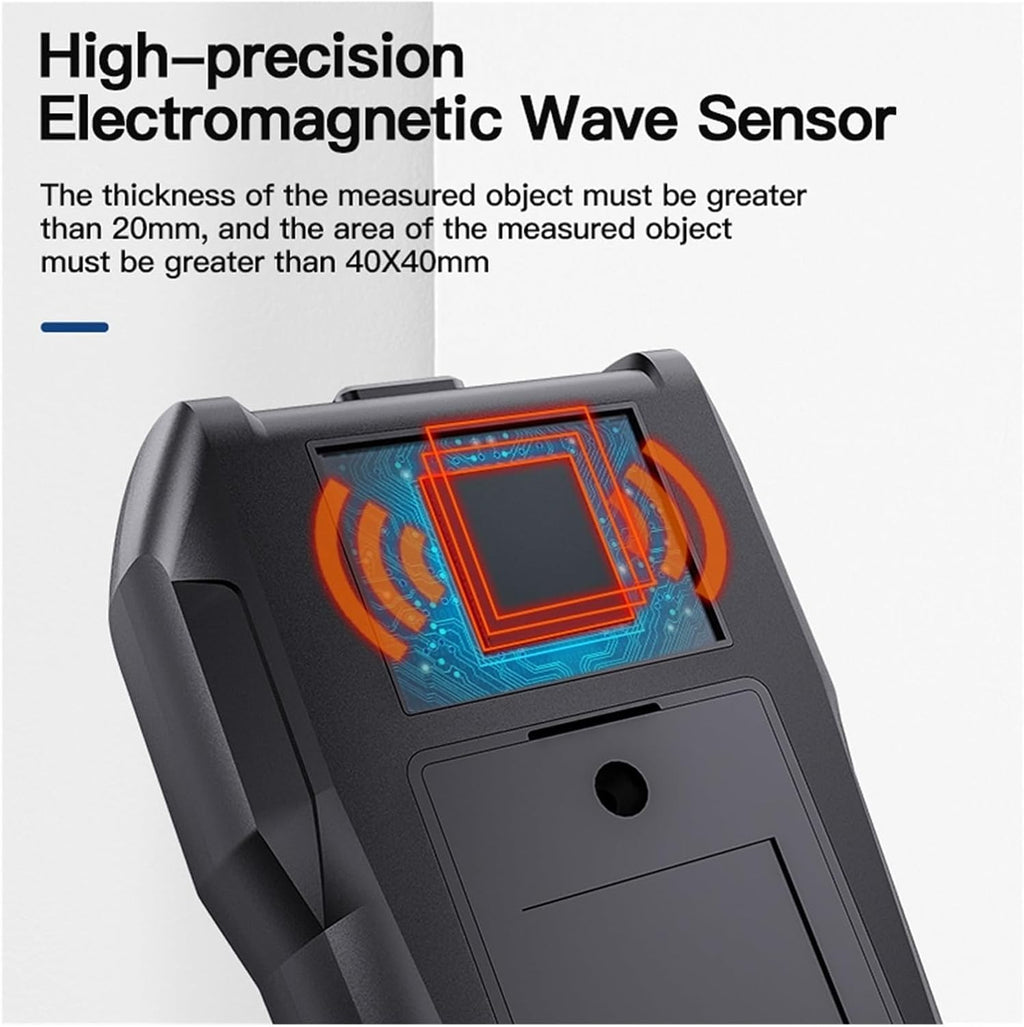 Moisture Meter, Full Angle Inverted Moisture Detector Wood Moisture Meter Temperature Humidity Detection Home Moisture Detector