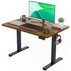 Claiks Electric Height Adjustable Standing Desk, 48x24 Inch, Nature