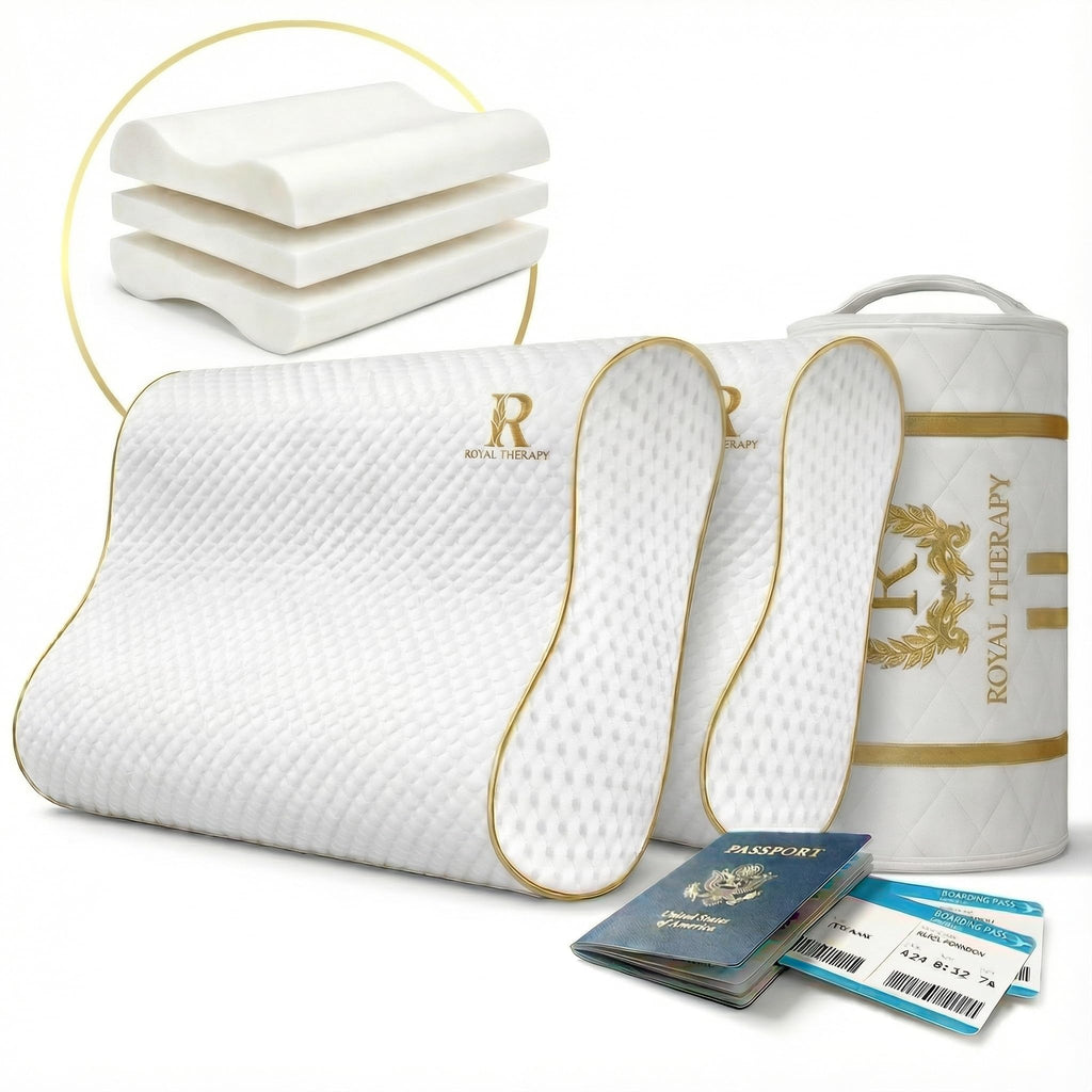 Memory Foam Pillow, King Cervical Pillow for Neck Pain, Contour Pillow, Neck and Shoulder Pain, Side Sleeper, Back and Stomach Sleeper