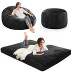 Bean Bag Chairs for Adults - Giant Bean Bag Convertible Floor Sofa