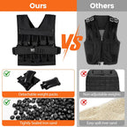 Goplus Adjustable Weighted Vest, 44lbs/66lbs Weight Vest for Men Women