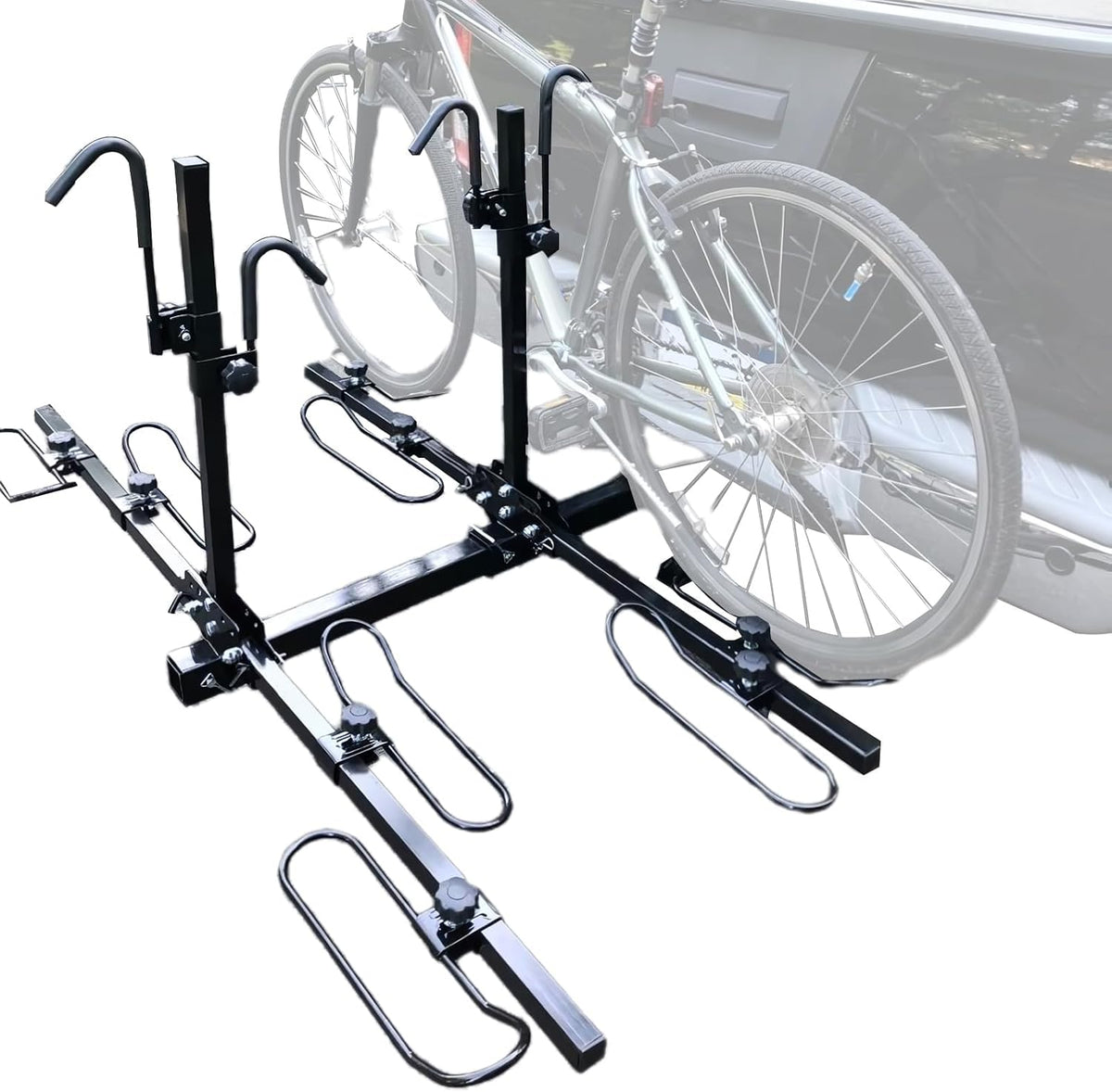 HECASA Universal 4 Bike Platform Carrier Mount Rack Foldable