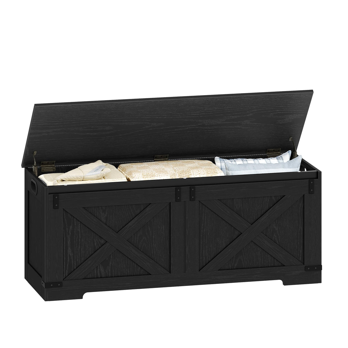 Hzuaneri 59 inches Farmhouse Storage Chest and Bench | 70 Gal | 330lb Seat