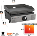 Blackstone 1971 Original 17" Omnivore Tabletop Griddle, Black
