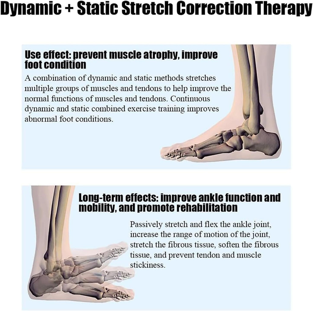 Electric Ankle Training Device, 9-Speed Angle Adjustable/Plantar Flexion (45°) + Dorsiflexion (50°), for Stiff Ankles/Foot Drop