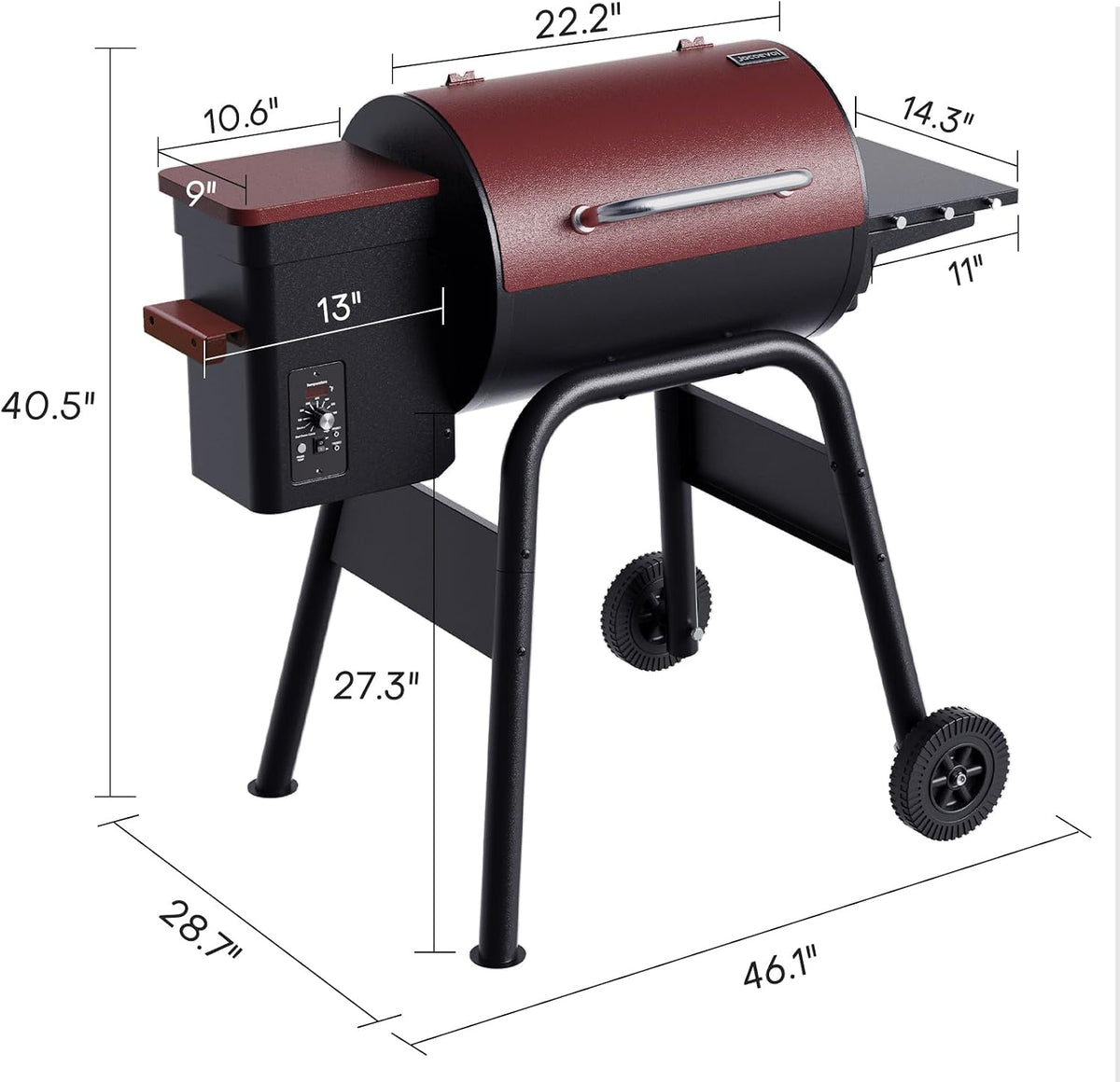 Jocoevol Pellet Smoker Grill Wood Pellet Grill Electric BBQ Grill Smoker