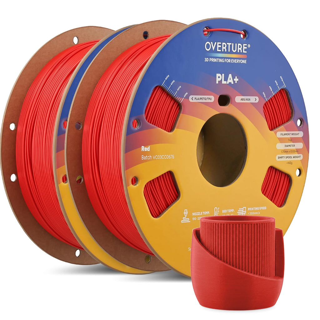 OVERTURE 10KG Bundle High Speed PLA+ 3D Printer Filament 1.75mm