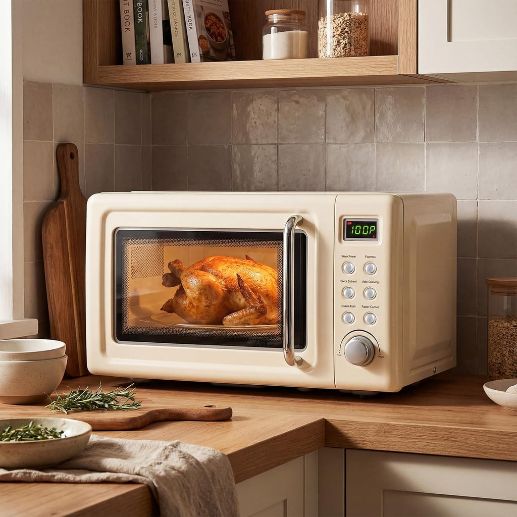 0.7Cu.ft Mini Microwave Countertop w/ 5 Micro Power, 700W