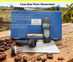 Digital Grain Moisture Tester Coffee Cocoa Beans Moisture Meter Tester for Corn Wheat Seed Coffee with Resolution 0.1 Test Range 0-24% 240 Groups Data Storage