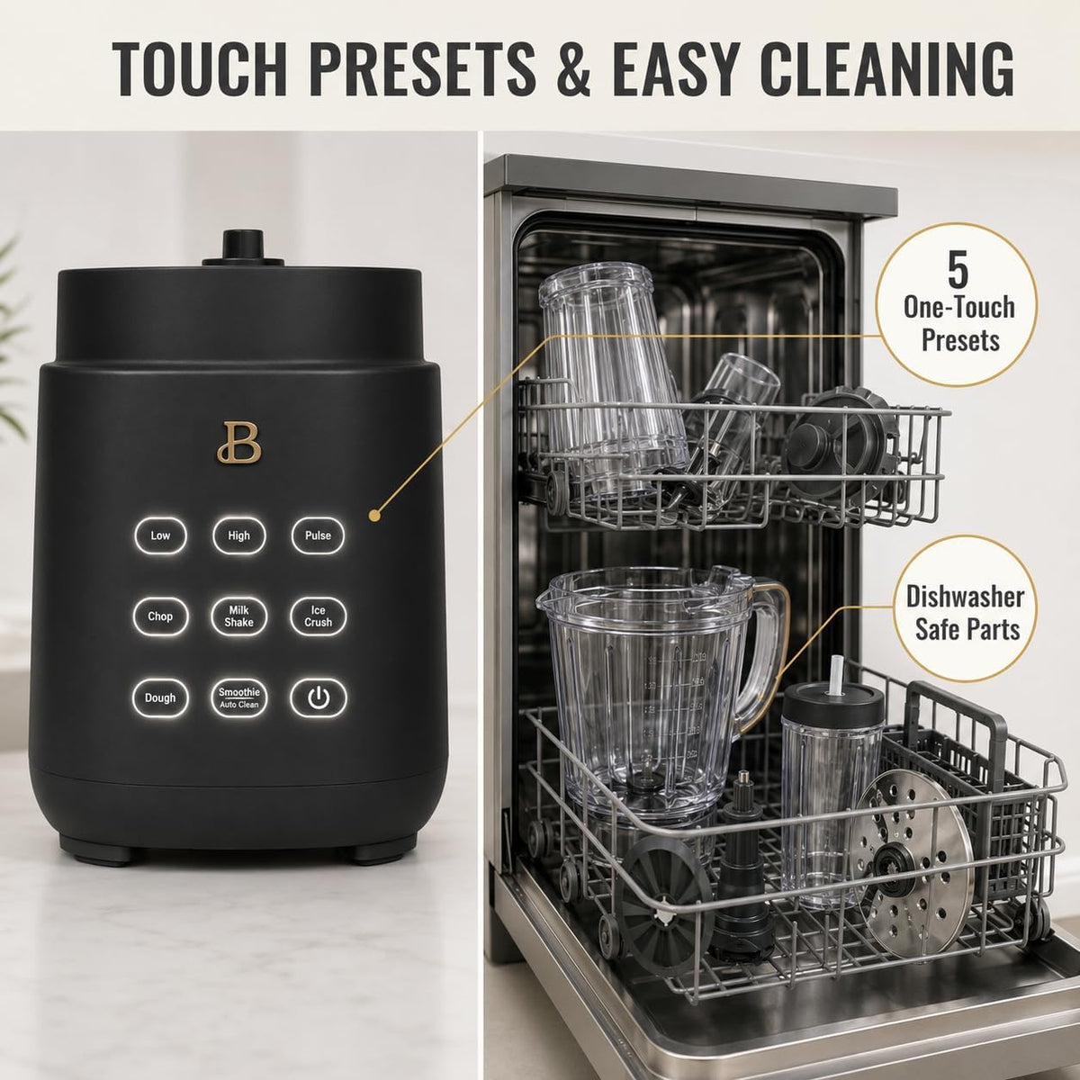 Blender and Food Processor Combo, Personal Smoothie Blender