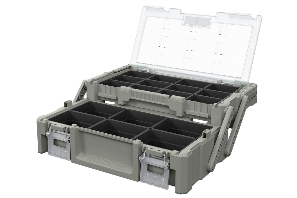 Keter Stack N Rolling Tool Box Modular Storage System 3 Piece
