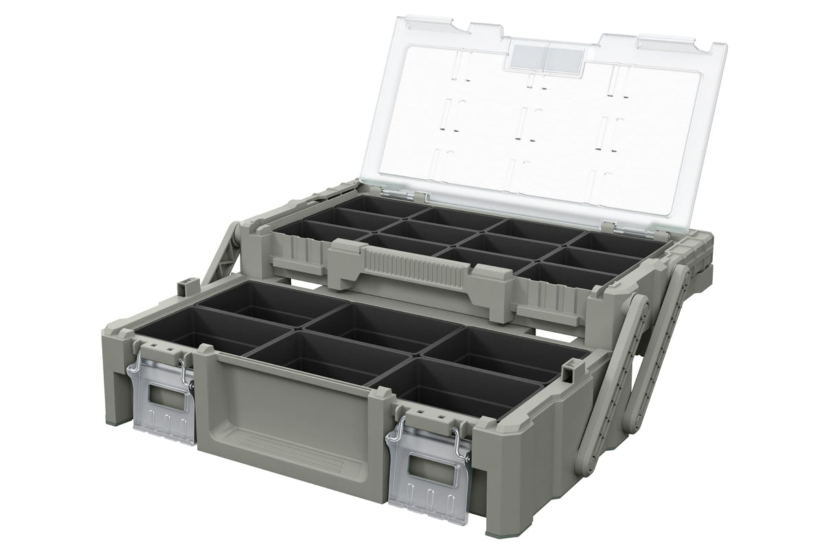 Keter Stack N Rolling Tool Box Modular Storage System 3 Piece