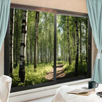 Dense Forest Window Privacy Film 35.4Wx55.1L-inch x2 Pcs