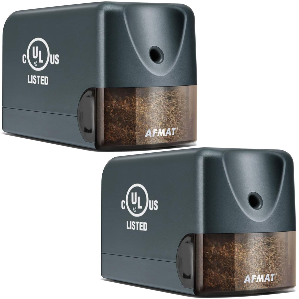 AFMAT 3 Pack Electric Pencil Sharpener PS13, Heavy Duty Pencil Sharpener for Classroom, 6.5-8mm No.2/Colored Pencils, UL Listed, 10,000+ Sharpenings for Home, Office, School