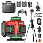 WEIDDW Laser Level 360° Green Cross Line Self Leveling Laser Measuring Tool