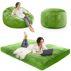 Bean Bag Chairs for Adults - Giant Bean Bag Convertible Floor Sofa