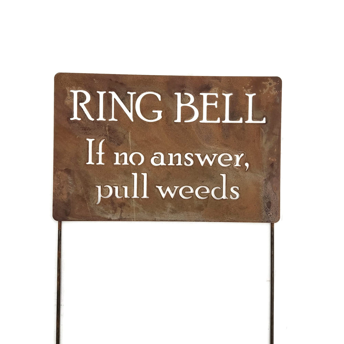 Funny Garden Stake 20 to 33 Inches Tall (Gardener Wanted, XL 33" Tall)