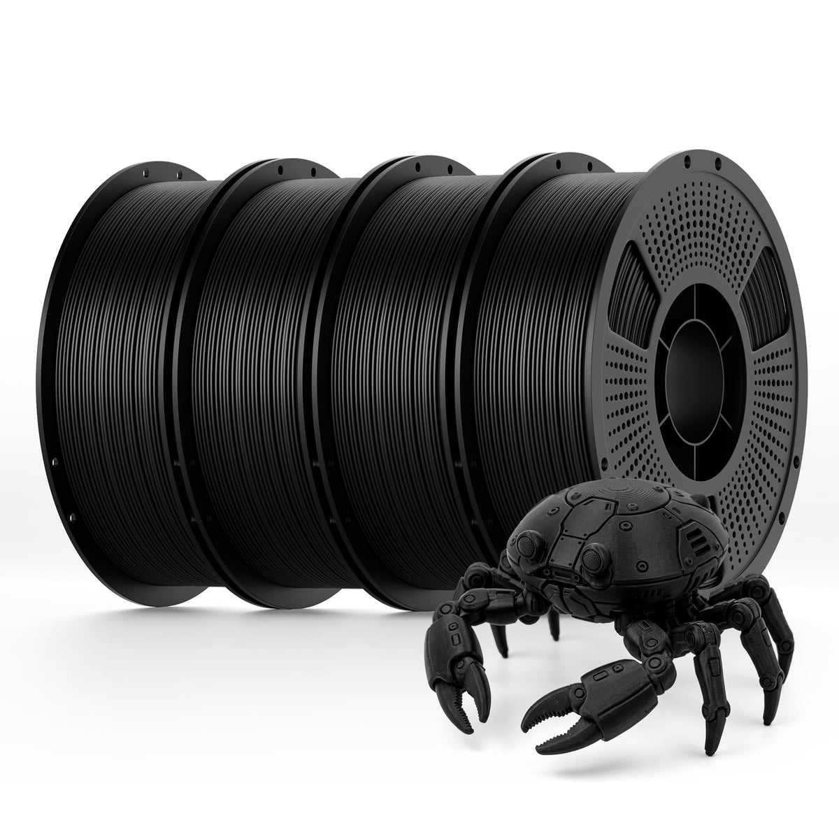 UJOY3D 10kg Elite PLA+ 3D Printer Filament Bundle, 10 Color Pack 3D Printing Filament 1.75mm, 1kg Spool 10 Pack, Black+Jade White+Cream White+Grey+Red+Cobalt Blue+Green+Orange+Yellow+Beige Skin
