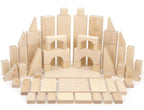 23 pc Toddler Chunky Hard Maple Wooden Block Set