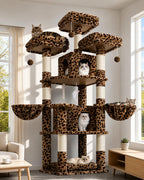 Globlazer Big XXL Cat Tower for Indoor Multiple Cats, F80, Dark Grey