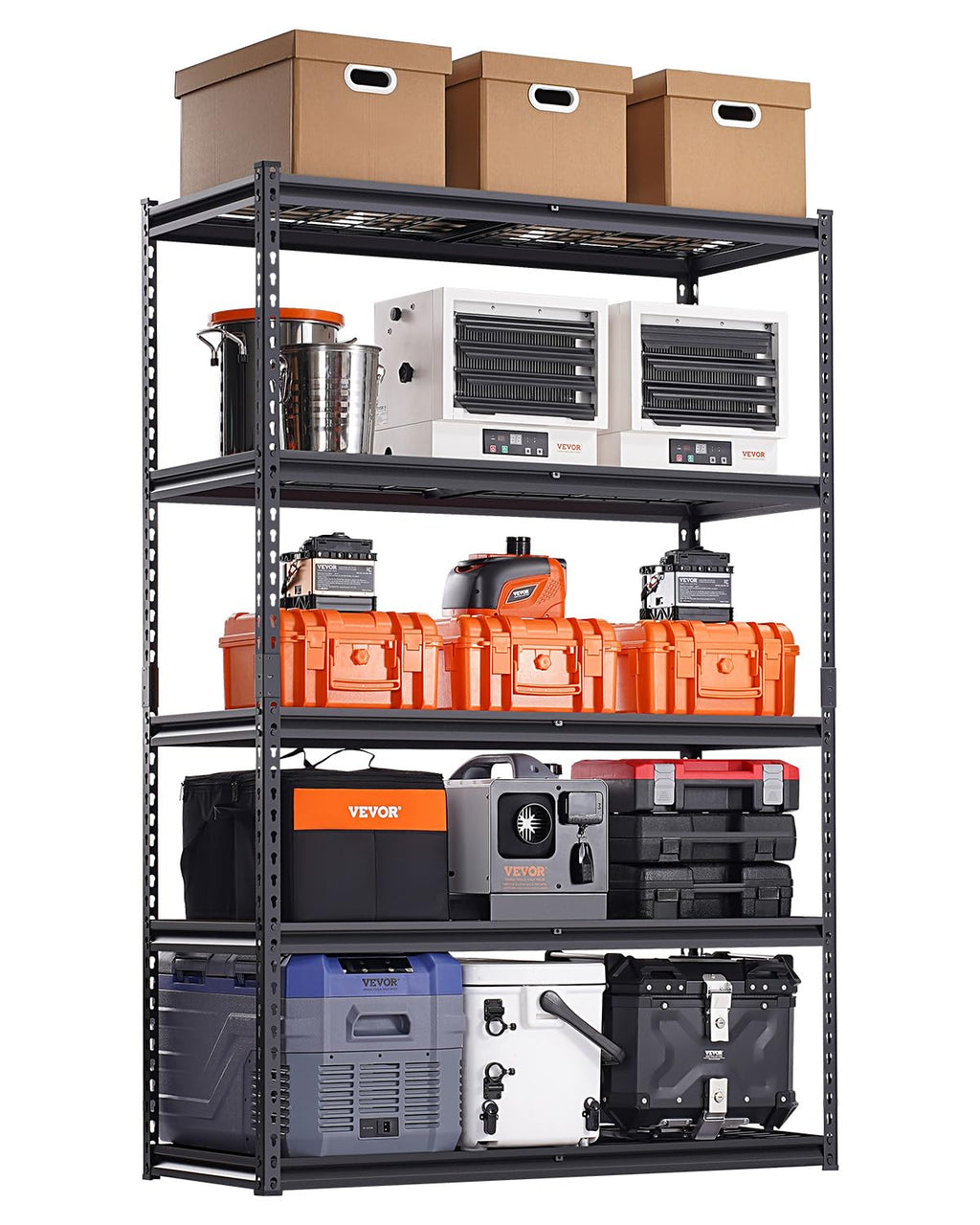 VEVOR Storage Shelving Unit 5-Tier Adjustable 2000 lbs Capacity 60"x24"x78"