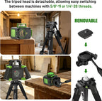 HUEPAR Laser Level 360 Self Leveling with 50" Tripod, 3x360° Laser Leveler