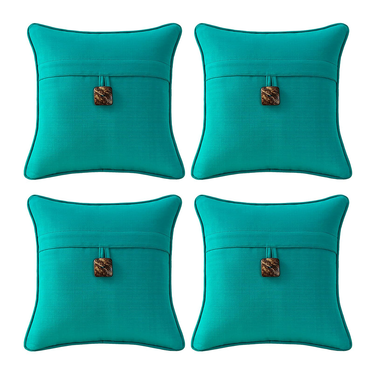 Outdoor Sunbrella Decorative Pillows Pack of 4, 20" x 12" Outdoor Pillow Set for Couch Bed Throw Patio Sofa, Airies Marble
