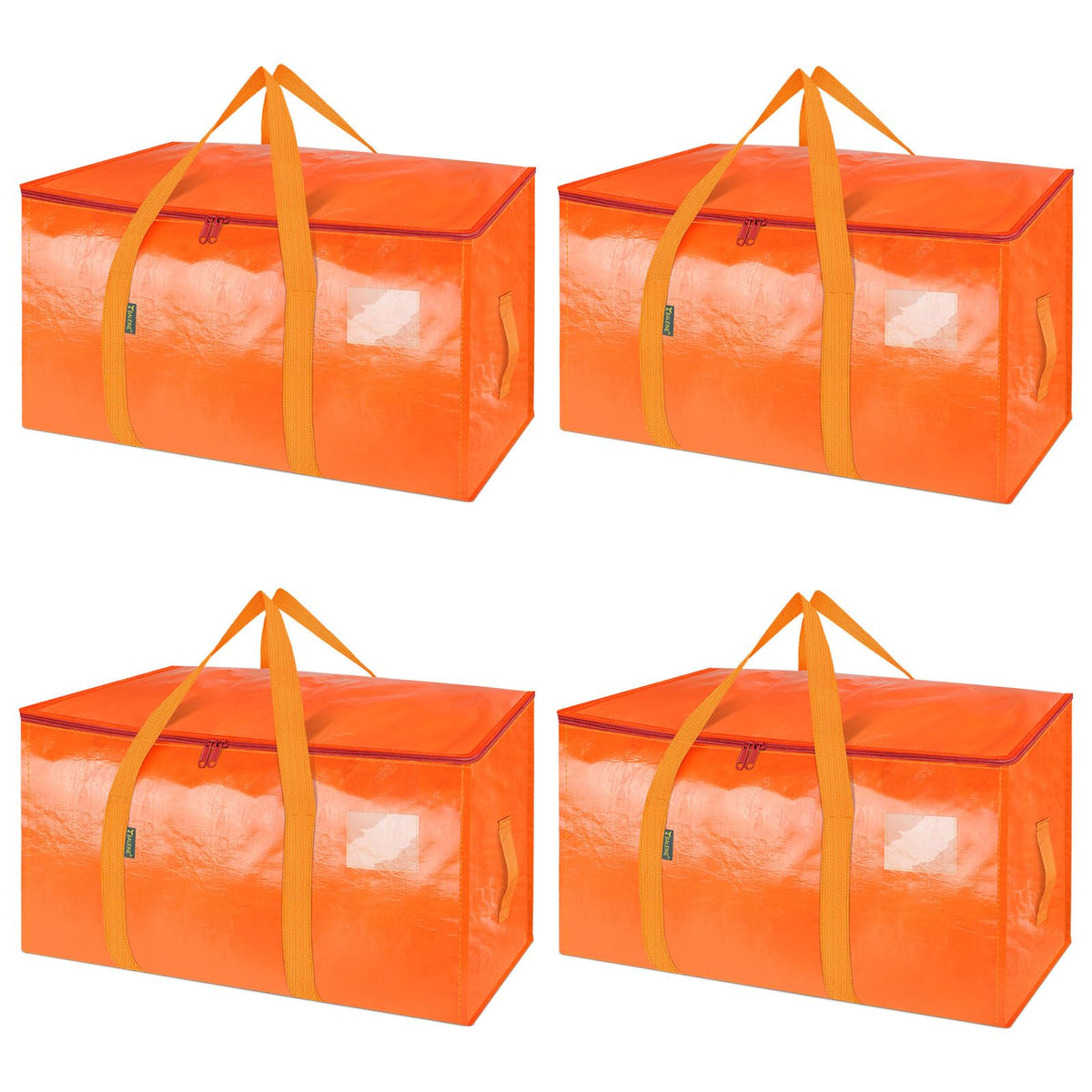BALEINE 16-Pack Oversized Moving Bags with Reinforced Handles, Heavy-Duty Storage Tote for Clothes, Moving Supplies (Clear, 16-Pack)