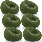 Realspring Inflatable Bean Bag Chairs,Coffee,4 Pcs