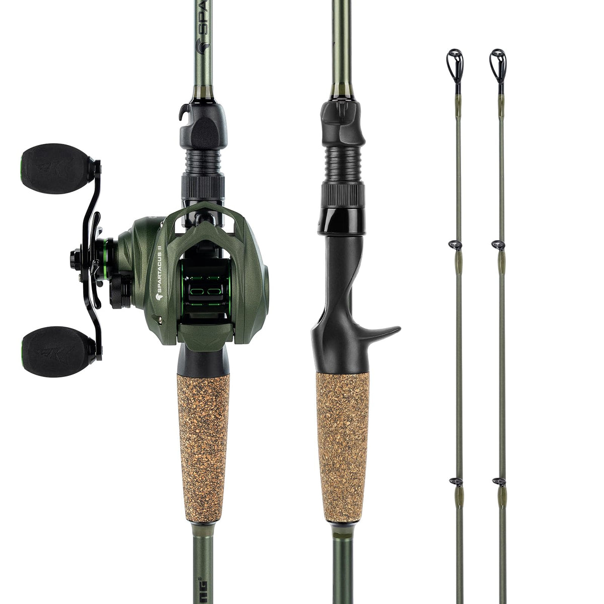 KastKing Spartacus II Twin-Tip Fishing Rod and Reel Combo