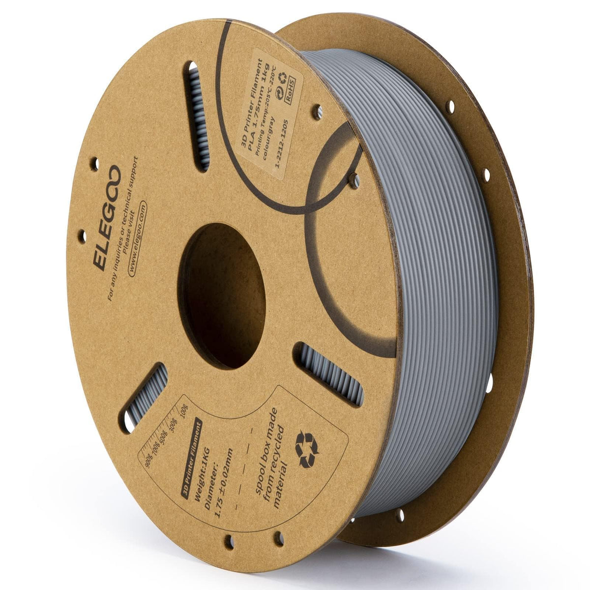 ELEGOO PLA 3D Printer Filament 1.75mm Bundle Multicolors 10KG