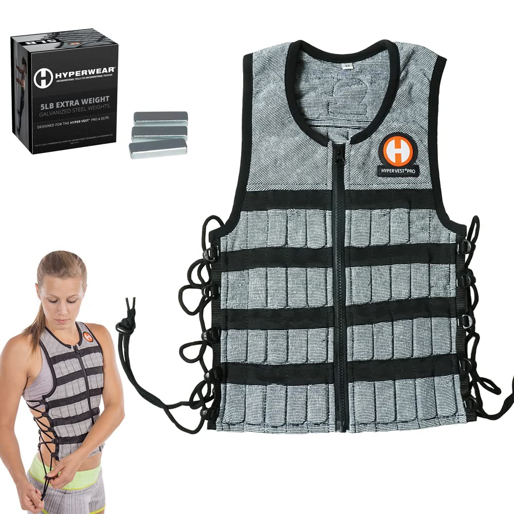 Hyperwear Hyper Vest PRO Strength Training Weight Vest for Men up to 40 lb