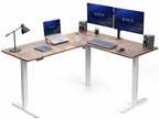 VIVO Black 63 x 55 in Corner Standing Desk, DESK-E3CTB