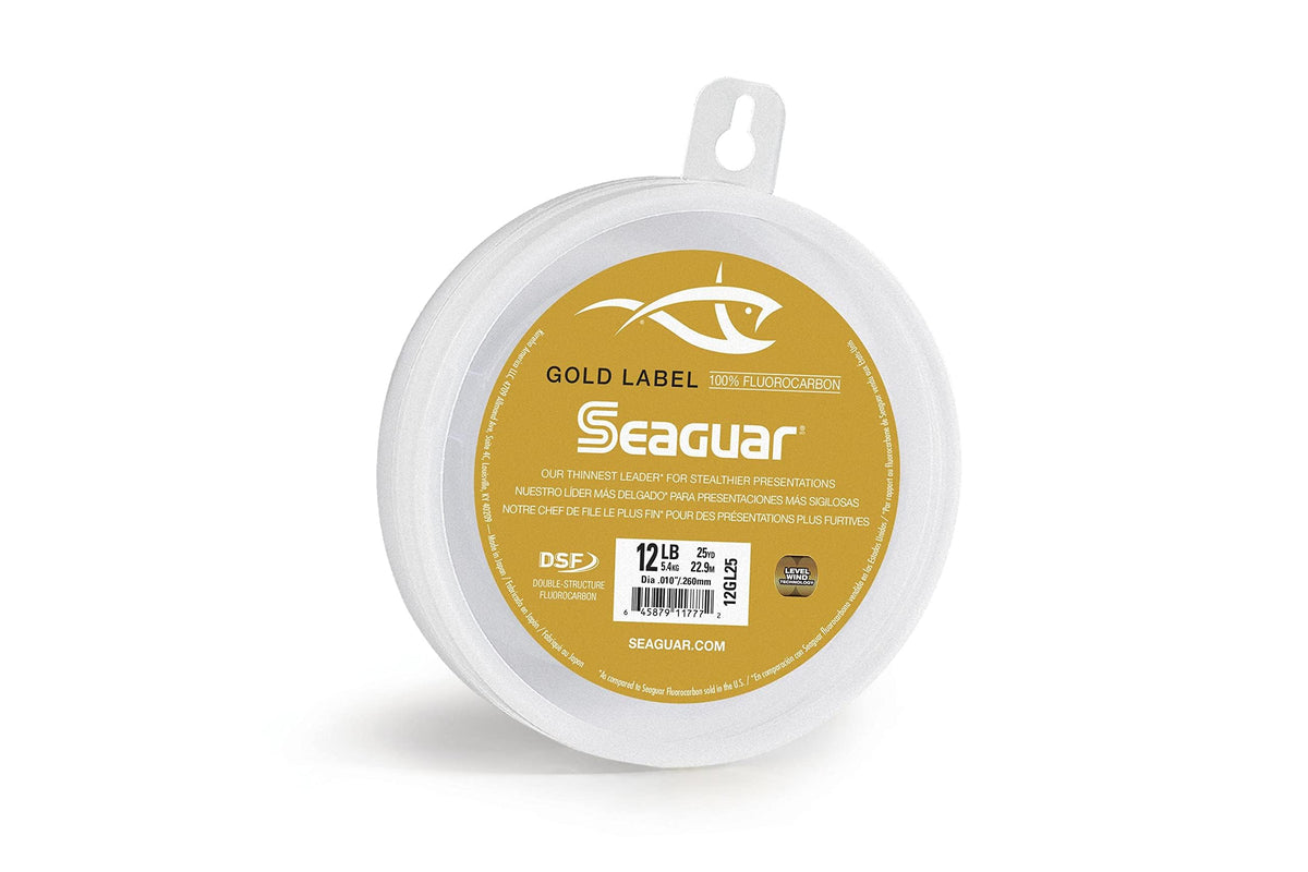 Seaguar Gold Label Fresh & Saltwater Fishing Leader Line, 100% Fluorocarbon