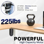 VIVO Black 63 x 55 in Corner Standing Desk, DESK-E3CTB