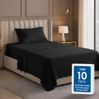 Bulk 8-Pack King Sheet Set, 4pc Set For Hotel, Resort & Motel, White