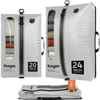 Vacuum Seal Bags for Travel with Pump, Light Grey, 20+20+28
