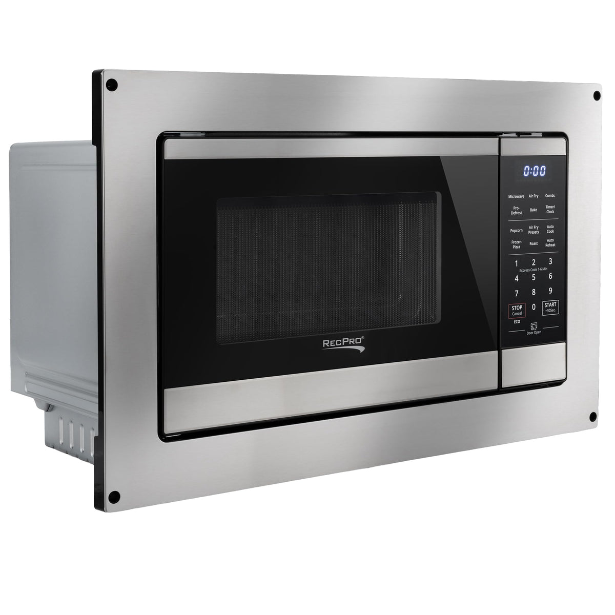 RecPro RV Air Fry Microwave 1.0 Cu Ft, 900W Black