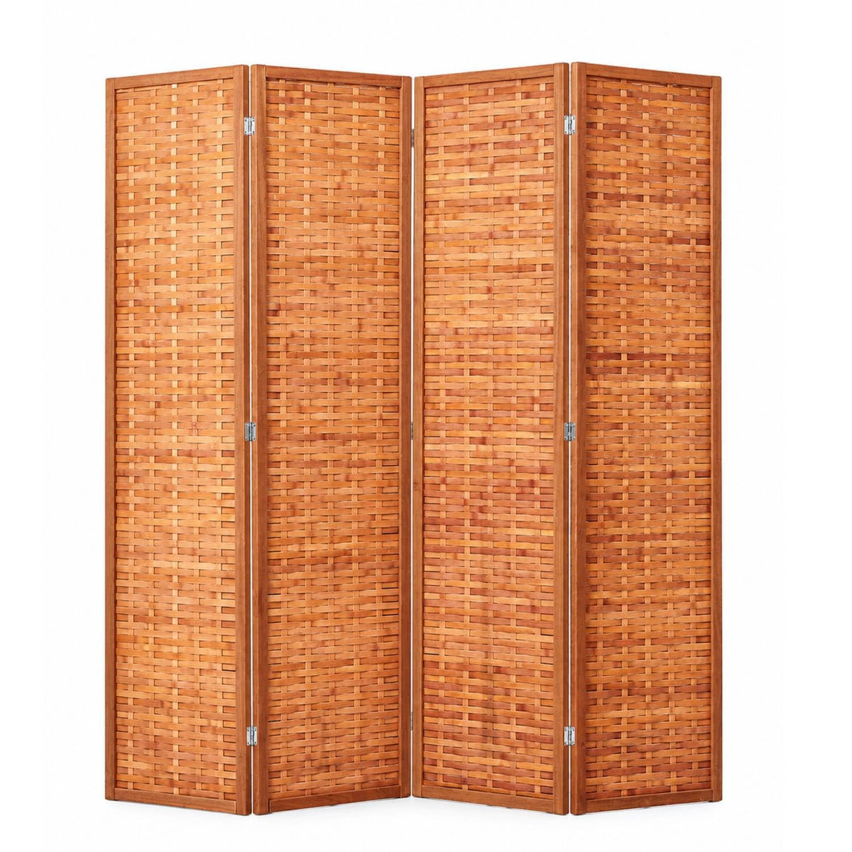 JOSTYLE Bamboo Room Divider, 6-Panel Folding Privacy Screen, 6 ft. Tall