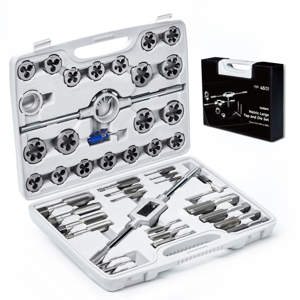 toolant 127-Piece Metric & SAE Ratcheting Tap and Die Set