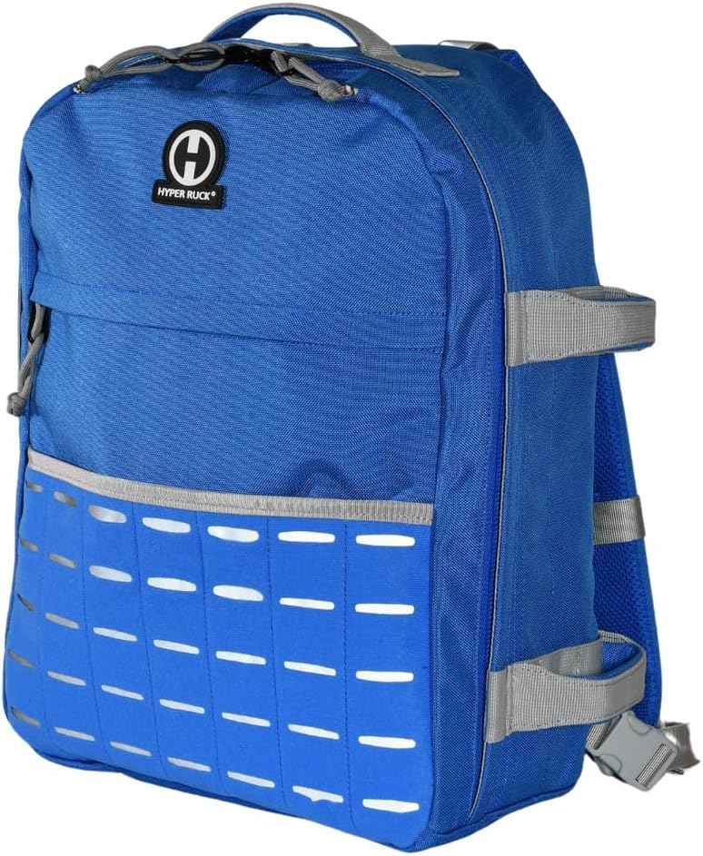 HYPERWEAR® Rucking Backpack with Weights for Walking - 20L Adjustable Weighted Ruck Pack, FlexLoad Plate System