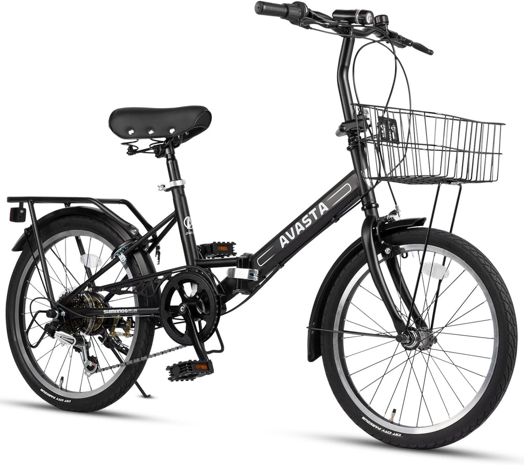 AVASTA Quartet Folding Bike, 20/24 Inch, 7-Speed, Dual Brakes
