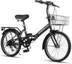 AVASTA Quartet Folding Bike, 20/24 Inch, 7-Speed, Dual Brakes