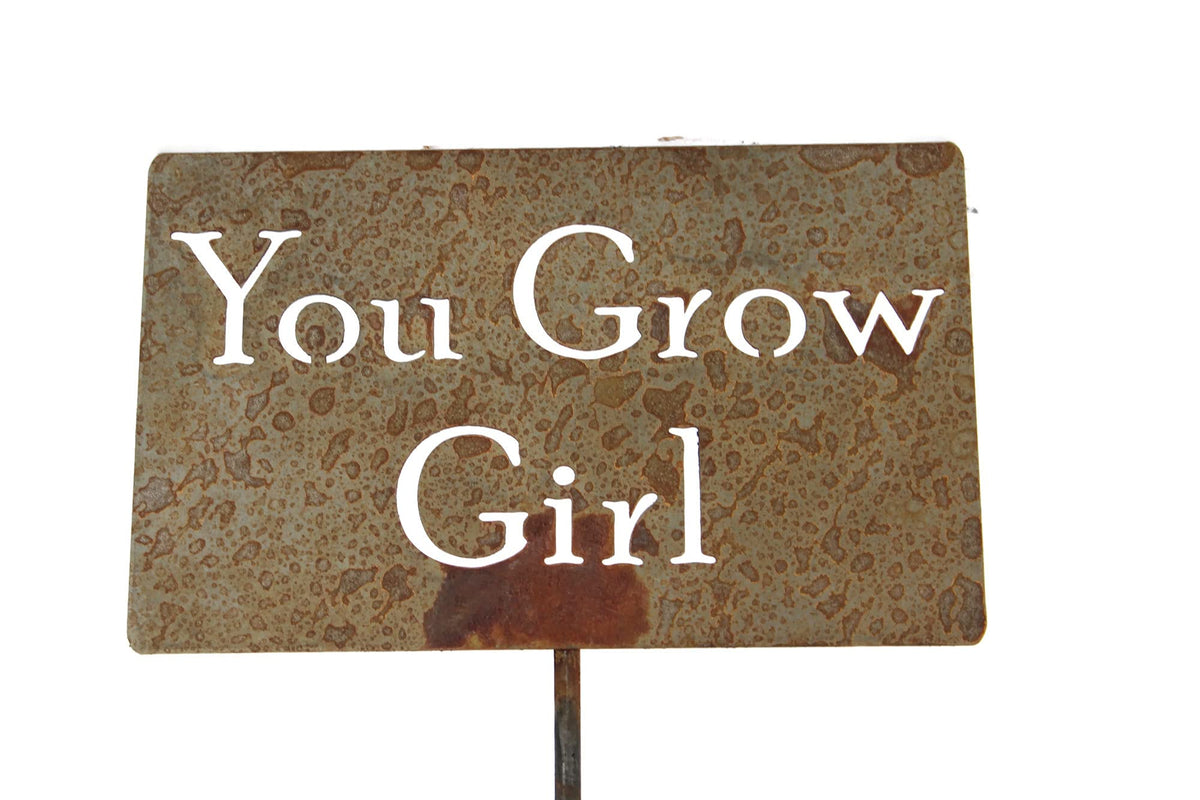 Funny Garden Stake 20 to 33 Inches Tall (The Orchard, Large 28" Tall)