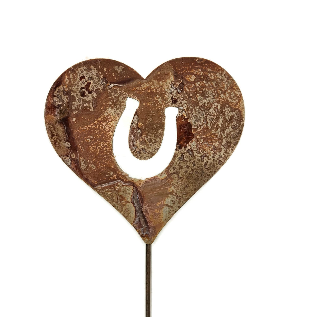 Pet Dog, Cat, Rabbit or Bird Keepsake Memorial Heart Garden Stake 20 to 28 Inches Tall (Large Heart, 28" Tall, Yorkie Yorkshire Terrier, Naturally Rusted)