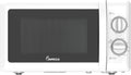 IMPECCA Countertop Microwave Oven Retro Mechanical Dials 5 Modes Timer Defrost 0.7 Cu 700W 9.65” Turntable Easy Clean
